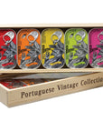 Conservas Portugal Norte Porthos Sardines in Wood Box 5 tins 44 oz each