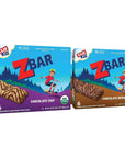 CLIF Kid Zbar - Chocolate Chip and Chocolate Brownie - Variety Pack - Soft Baked Whole Grain Snack Bars - USDA Organic - Non-GMO - Plant-Based - Amazon Exclusive - 1.27 oz. (36 Count)