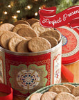 Nyakers Gingerbread Snaps Cookie Tin, Finest Ginger Snaps Original Flavor Swedish Cookie, 750 g - 26.45 oz - 1.65 lbs, With Protective Insert