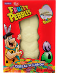 Rice Krispies 5 Oz Marshmallow Candy Rabbit  Fruity Pebbles 5 Oz White Candy Rabbit Easter Basket Stuffers