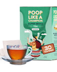 Poop Like A Champion Super Senna Tea with Peppermint 30 Bags Digestive Herbal Tea for Constipation Relief Natural Laxative Traditional Remedy