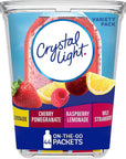 Crystal Light Sugar-Free Fruit Variety On-The-Go Powdered Drink Mix 44 Count