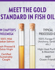 New Chapter Wholemega Fish Oil Supplement - Wild Alaskan Salmon Oil with Omega-3 + Vitamin D3 + Astaxanthin + Sustainably Caught - 120 ct, 1000mg Softgels