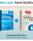 Jarrow Formulas SAMe 400 mg Extra Strength - Naturally Derived SAMe Supplements - Dietary Supplement - 30 Tablets - SAMe Supplement Supports Joint Health & Liver Function - Vegan