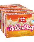 Jolly Time Mallow Magic Sweet Marshmallow Microwave Popcorn with Candy Coated Sugar Topping for an Easy Gourmet Treat Mallow Magic 44 Ounce Pack of 8