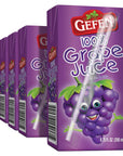 Gefen Grape juice Box Drink 675oz 27 Pack 100 Grape Juice Tasty  Refreshing Kosher for Passover Drinking Straw included