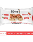 Blakes Seed Based Rice Crispy Treats  Strawberry 18 Count Nut Free Gluten Free Dairy Free  Vegan Healthy Snacks for Kids or Adults School Safe Low Calorie Organic Fruit Flavored Snack