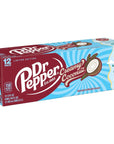 Dr Pepper Creamy Coconut Soda 12 fl oz cans 12 Pack