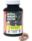 Yerba Prima Elderberry & Beetroot Caps - Detox & Immunity Booster - 90 Capsules Natural Immune Support Supplement - Gluten Free, Non-GMO, Vegan