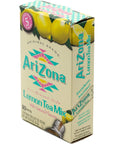 Arizona Lemon Iced Tea Stix Sugar Free 10Countper Box Pack of 6 Low Calorie Single Serving Drink Powder Packets Just Add Water for a Deliciously Refreshing Iced Tea Beverage