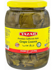 Tazah Grape Leaves in a Jar 16oz Drained California Style Turkish Vine Leaves Great For Stuffed Grape Leaves Dolma Halal Vegetarian Vegan  Net 32oz