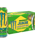 Monster Energy Juice Rio Punch Energy  Juice Energy Drink 16 Ounce Pack of 15