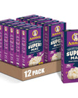 Annies Super Mac Protein Macaroni And Cheese Dinner Shells  White Cheddar 6 oz Pack of 12