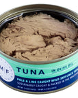 Mind Fish Pole  Line Skipjack Tuna in Olive Oil Pack of 6