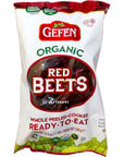 Gefen Organic Red Beets Whole Peeled Cooked  Ready to Eat 11lb 3 Pack