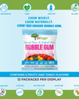 Tree Hugger Fantastic Fruit Bubble Gum Natural Flavors No Artificial Colors 2 Ounce Pack of 12