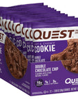 Quest Nutrition Double Chocolate Chip Protein Cookie High Protein Low Carb 12 Count