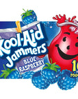 Kool-Aid Jammers Blue Raspberry Flavored Kids 0% Juice Drink (10 ct Box, 6 fl oz Pouches)