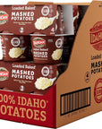 Idahoan Loaded Baked Mashed Potatoes Cup 4pack 6 oz Pack of 6