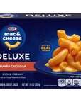 Kraft Deluxe Sharp Cheddar Macaroni  Cheese Dinner 14 oz Box