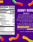 SmartSweets Gummy Worms 18oz Pack of 12 Candy with Low Sugar 4g Low Calorie 110 No Artificial Sweeteners GlutenFree Healthy Snack for Kids  Adults Variety of Flavors