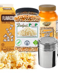 Perfectware Movie Night Popcorn Set Popcorn Kernels Salt Oil and Shaker