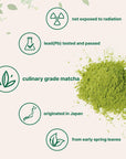 Organic Matcha Green Tea Powder, 1 Pound (16 Ounce), Culinary Grade, First Harvest Authentic Japanese Origin, 100% Pure Matcha for Smoothies, Latte and Baking, Unflavored, Non-Irradiation