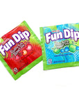 LikMAid Fun Dip 48 Pack Bulk Case 2 Flavors Cherry Yum Diddly Dip and Blue Razz Magic Dip The Hampton Popcorn  Candy Company