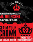 King - Supports Manhood, Alpha Virility, Testosterone and “Top King” Status… Loaded w/Testicle, Liver, Bone Marrow and Heart… “Strength Makes All Other Values Possible” | The Fittest