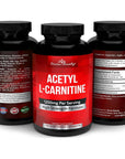 Divine Bounty Acetyl L-Carnitine Capsules 1200mg Per Serving - L Carnitine Supplement 120 Vegetarian Capsules