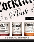 CocktailPunk Cocktail Bitters Small Batch Craft  Made in USA Using All Natural Organic Non GMO Fruits and Spices Basic Set 3 Pack