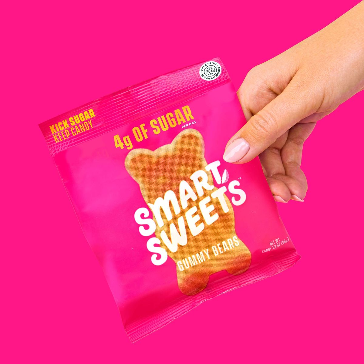 SmartSweets Fruity Gummy Bears 18oz Pack of 12 Variety of Flavors Candy with Low Sugar 4g Low Calorie 110 No Artificial Sweeteners GlutenFree Healthy Snack for Kids  Adults