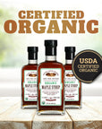 Lincoln County Reserve Organic 100 Pure Maple Syrup  Artisan Premium Grade Organic Maple Extract  Made 100 Pure with a Robust and Bold Taste  Product of USA12 oz Glass Bottle