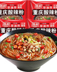 SXET Hot and Sour Rice Noodles 4 Packs Chinese Instant Noodles Chongqing Authentic Hot and Sour Powder 100g352oz per Bag x£0 ¹¿b pack of 4