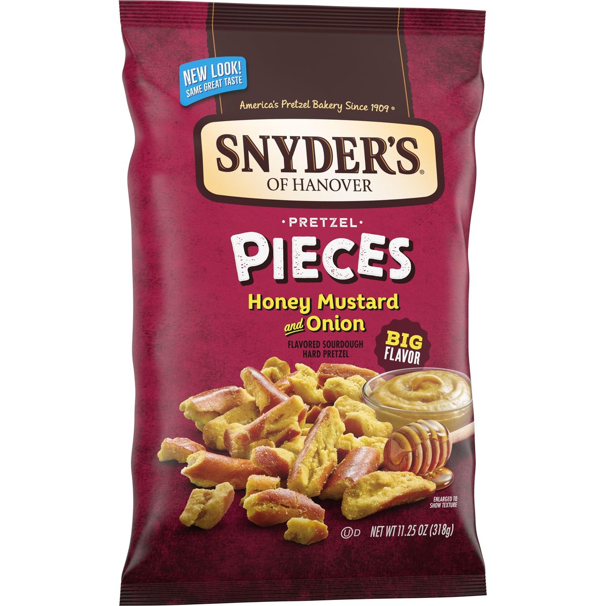 Snyders of Hanover Pretzel Pieces Honey Mustard and Onion 1125 Oz