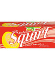 Squirt Ruby Red Grapefruit Soda 12 fl oz cans 12 pack