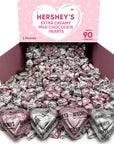 Hershys Extra Creamy Milk Chocolate Hearts  2 Pounds Approx 90 Heart Candy  Hershys Bulk Candy Chocolates For Gifting Candy Hearts For Valentines Day Individually Wrapped Candy  Chocolate Gift Box Valentines Day Candy  Chocolate Gifts