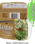 Brunswick Sardines in Olive Oil 375 Oz Pack of 6