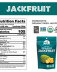 Mavuno Harvest Jackfruit Dried Fruit Snacks | Unsweetened Organic Dried Jackfruit Chips | Gluten Free Healthy Snacks for Kids and Adults | Vegan, Non GMO, Direct Trade | 2 Ounce, Pack of 6