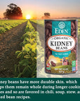 Eden Organic Red Kidney Beans 15 oz Can No Salt Added NonGMO US Grown Heat and Serve Macrobiotic Red Beans 12Pack