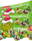 Sweetzo Individually Wrapped Grinch Chocolate Kisses - Pack of 2