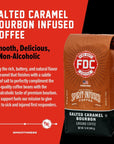 Fire Department Coffee  Caramel Bourbon Coffee  Veteran Owned  Salted Caramel Bourbon Infused Whole Bean Coffee  NonAlcoholic  Roasted in the USA  Premium Bourbon Coffee  12 oz