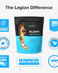 LEGION Plant+ Vegan Protein Powder 20 Servings, (Chocolate)