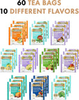 Blue Ribbon Tea Wellness Herbal and Green Tea Bags Sampler Variety Gift Box 30 Count 10 Flavors Gifts for Women and Men  Pack of 2 Total 60 Tea bagsWellness Herbal Teas  30 Count Pack of 2