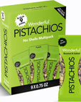 Wonderful Pistachios No Shells, Roasted & Salted Nuts, 0.75 Ounce Bags (Pack of 9), Protein Snack, Carb-Friendly, Gluten Free, On-the-go, Individually Wrapped Snack