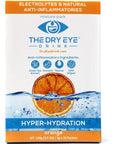 The Dry Eye Drink l Ultimate Hydration for Dry Eyes l Sugar-Free Electrolyte Powder Packets l Blended with Vitamins, Green Tea, Turmeric, Taurine, and DHA l 5g x 20 Packets (Orange)