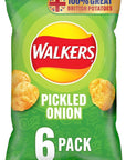 Walkers Pickled onion 6 pack - 25g