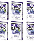 Pure Kick Hydration Singles To Go Drink Mix Concord Grape 6 Boxes 6 Packets Per Box 36 Single Servings