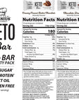 Genius Gourmet Gluten Free Keto Protein Bar Chocolate Keto Bars Premium MCTs Low Carb Low Sugar Variety Pack 20 Count Pack of 1