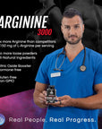 Dr. Emil - L Arginine (3150mg) Highest Capsule Dose - Nitric Oxide Supplement for Vascularity, Endurance and Heart Health (AAKG and HCL) - 90 Tablets